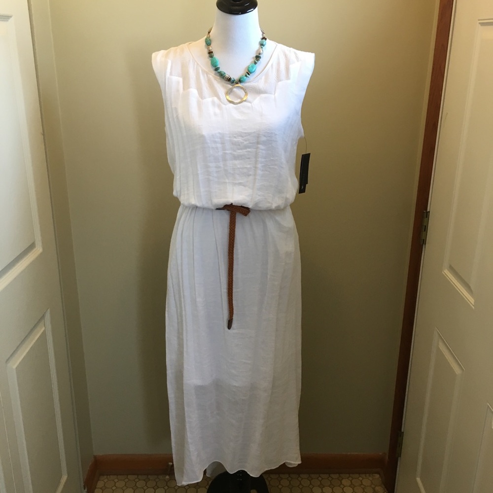 AB Studio white gauze Maxi. $$ LOWERED